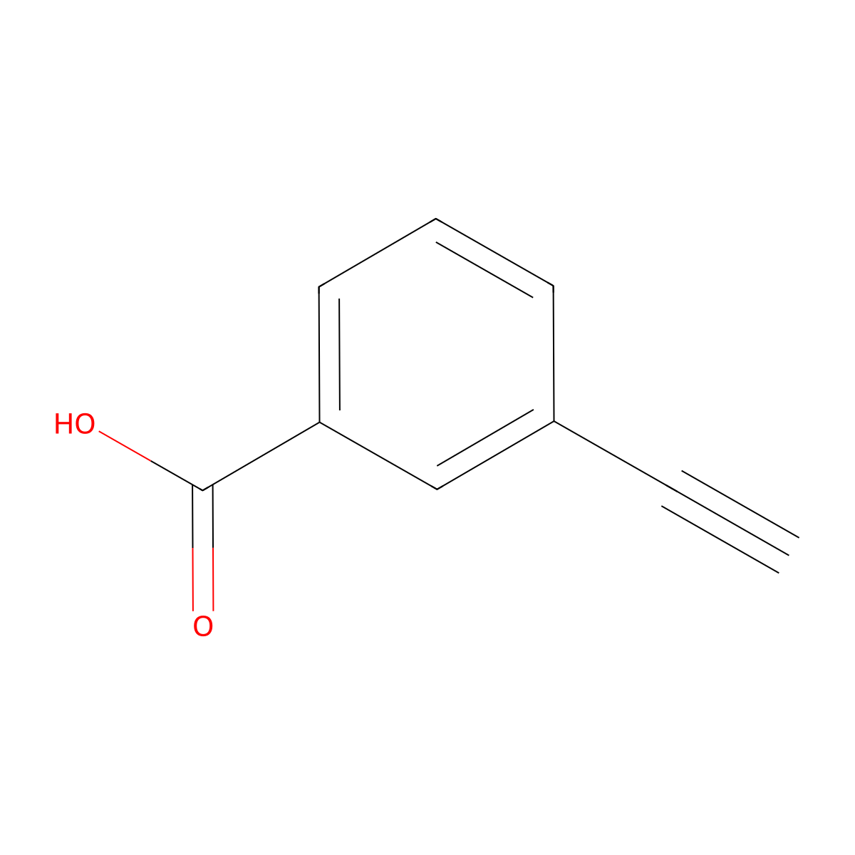 3-Ethynylbenzoic acid molecular structure, CAS 10601-99-7