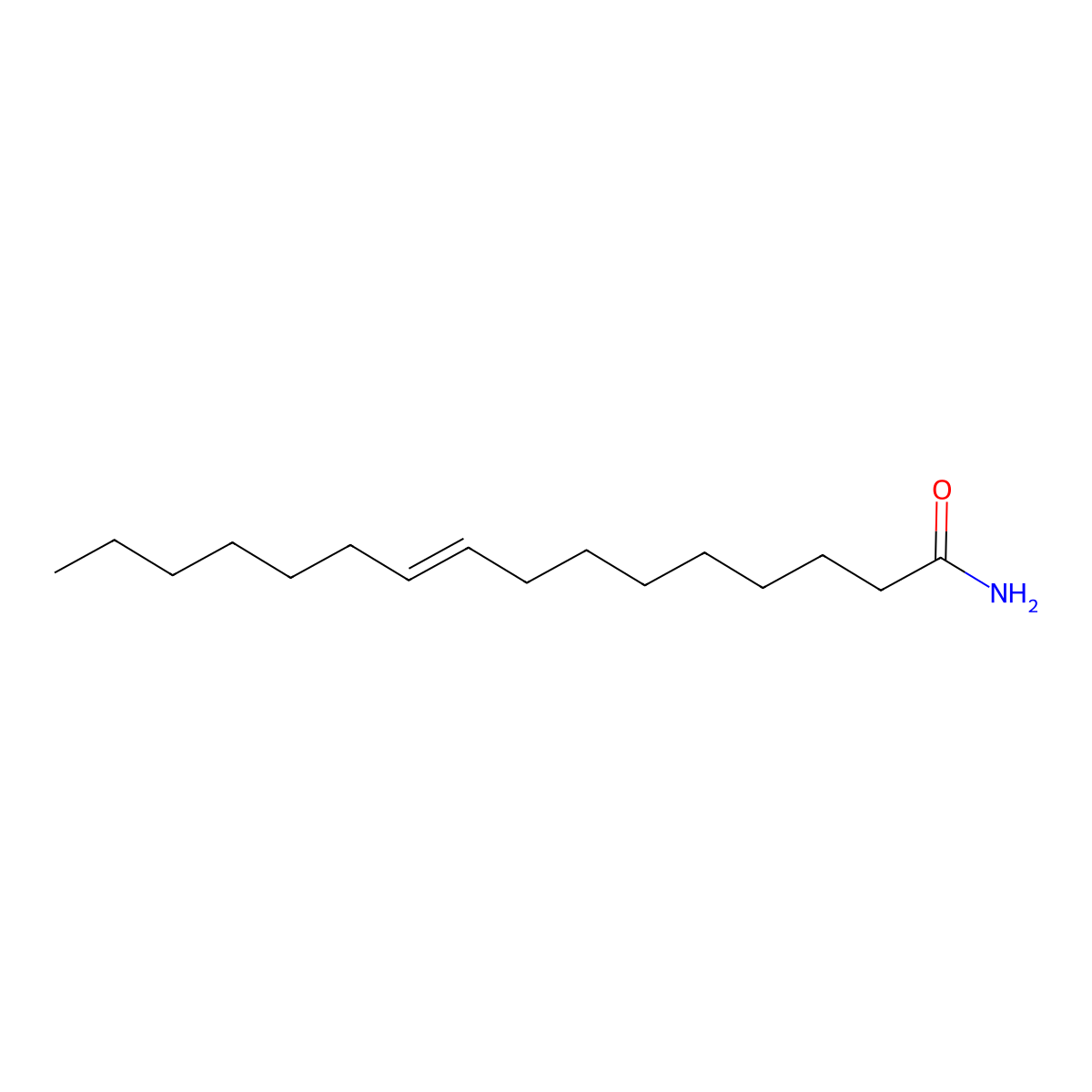 Palmitoleamide molecular structure, CAS 106010-22-4