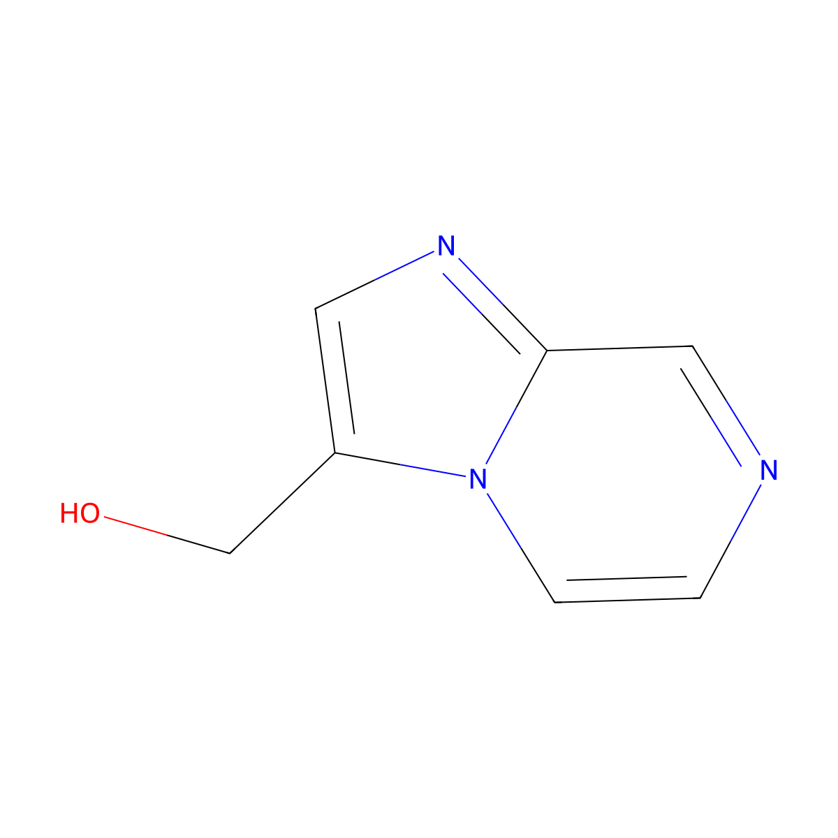 Imidazo[1,2-a]pyrazin-3-ylmethanol molecular structure, CAS 106012-57-1