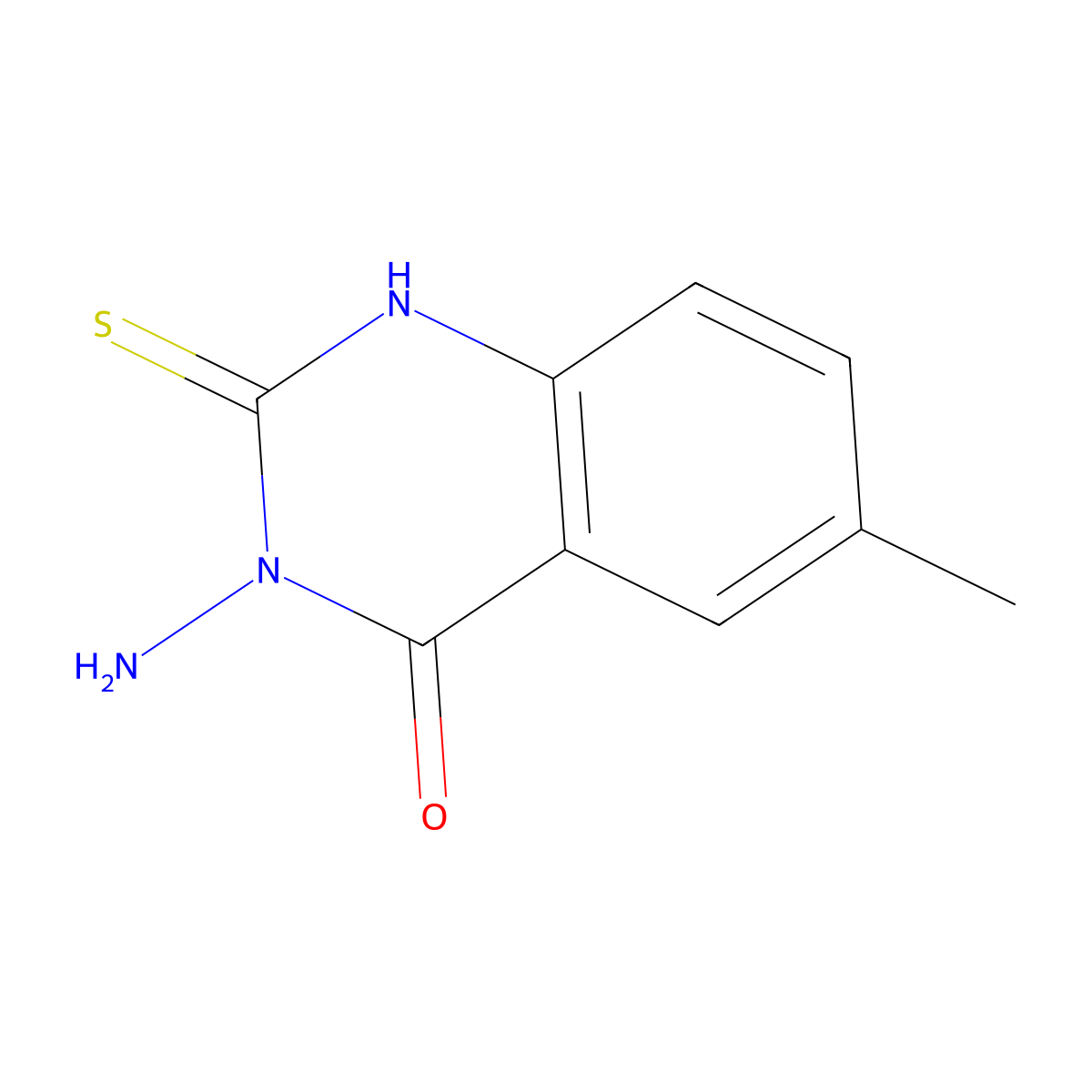 3-amino-6-methyl-2-thioxo-2,3-dihydroquinazolin-4(1H)-one molecular structure, CAS 106012-87-7