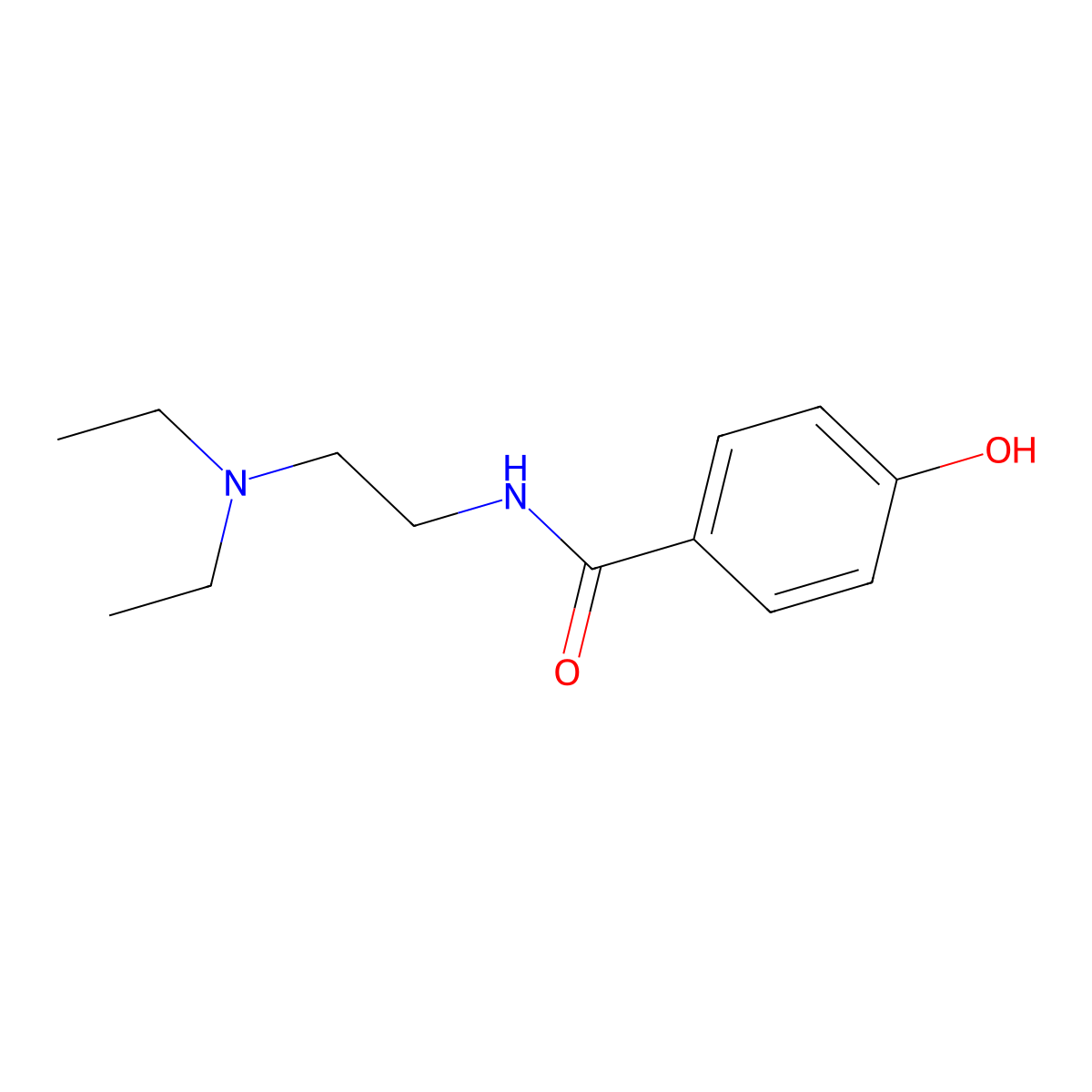 N-[2-(diethylamino)ethyl]-4-hydroxybenzamide molecular structure, CAS 106018-37-5