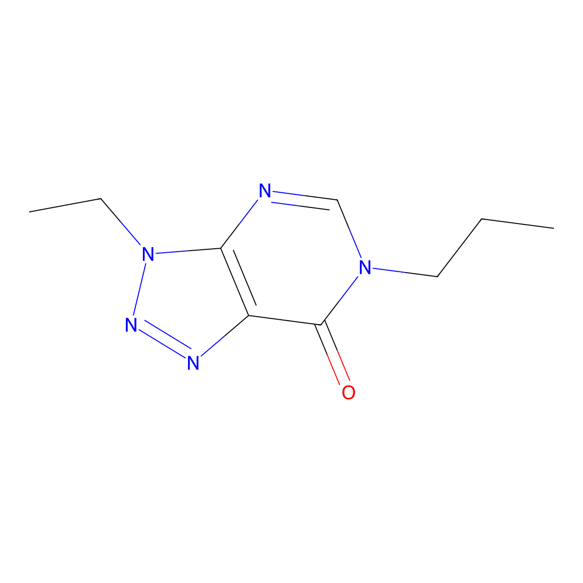 3-ethyl-6-propyl-3H,6H,7H-[1,2,3]triazolo[4,5-d]pyrimidin-7-one molecular structure, CAS 1060182-39-9