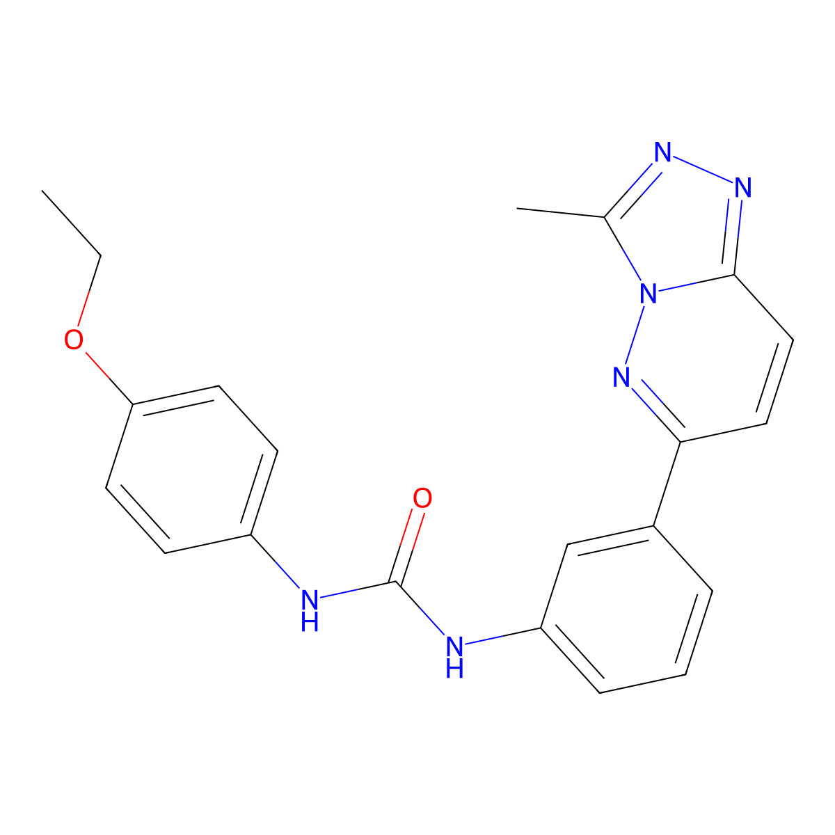 1-(4-Ethoxyphenyl)-3-(3-{3-methyl-[1,2,4]triazolo[4,3-b]pyridazin-6-yl}phenyl)urea molecular structure, CAS 1060197-05-8