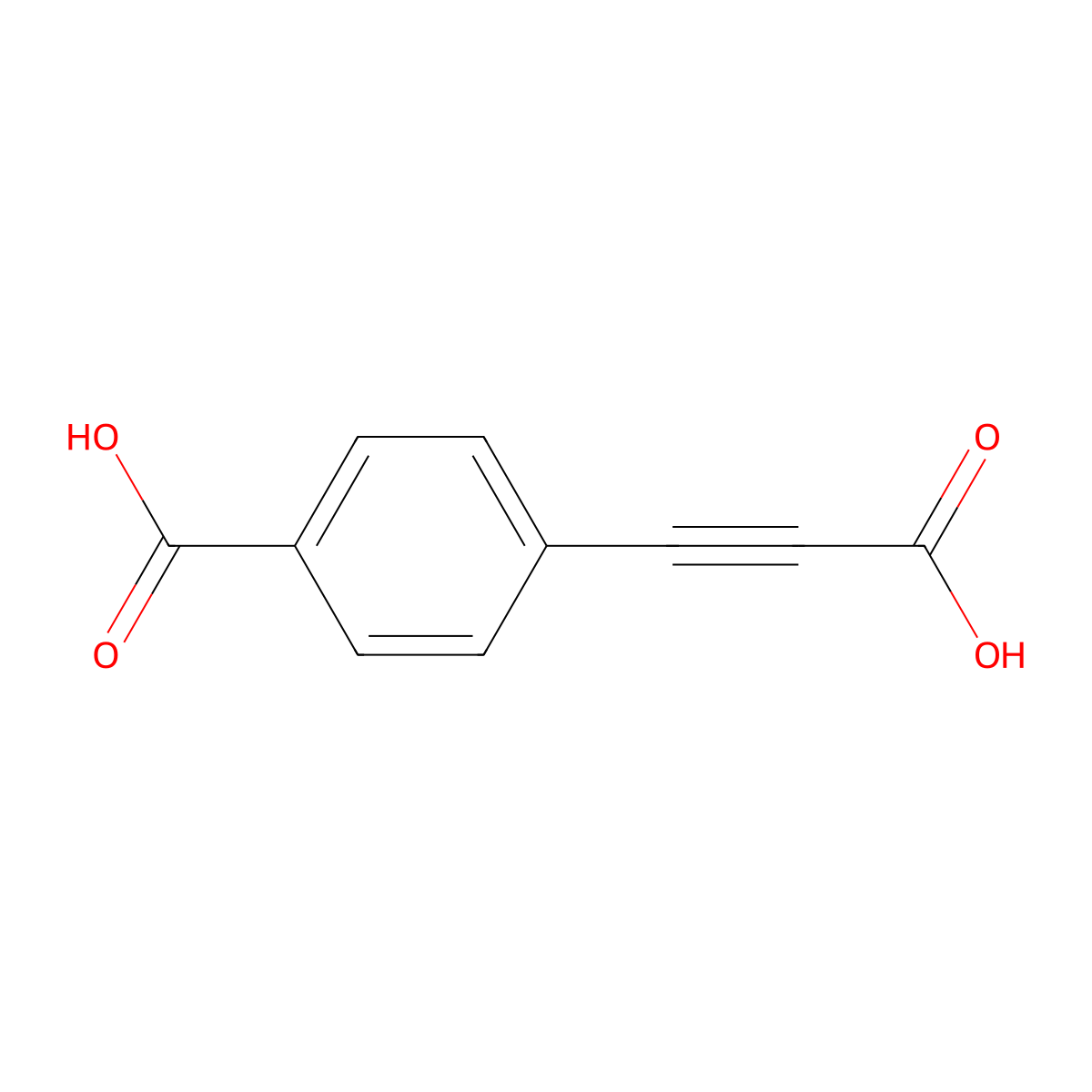 4-(Carboxyethynyl)benzoic acid molecular structure, CAS 10602-02-5