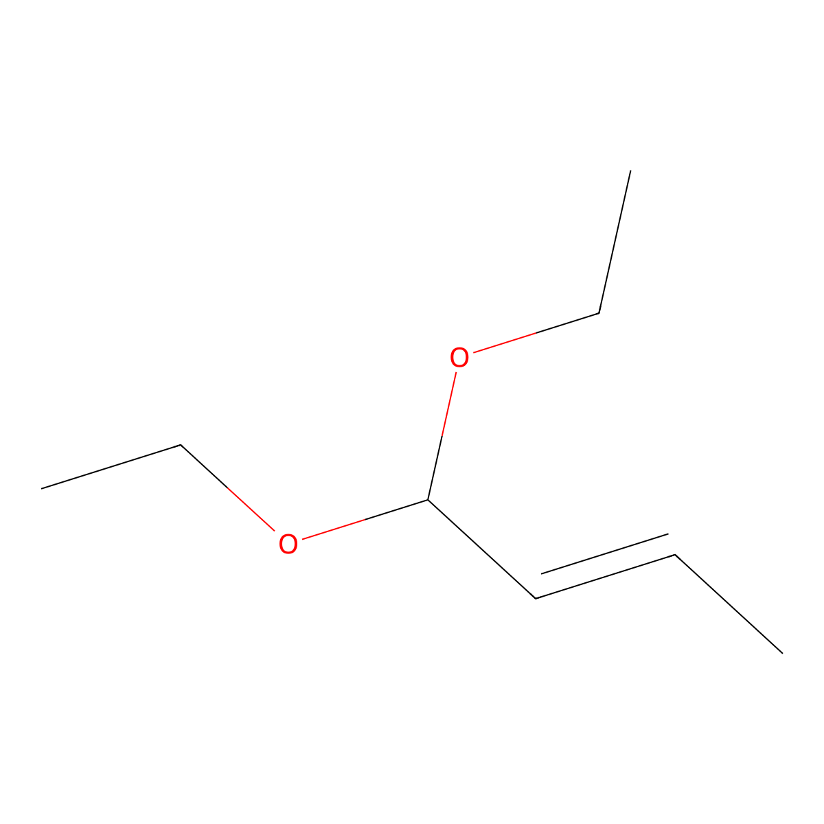 1,1-Diethoxy-2-butene molecular structure, CAS 10602-34-3