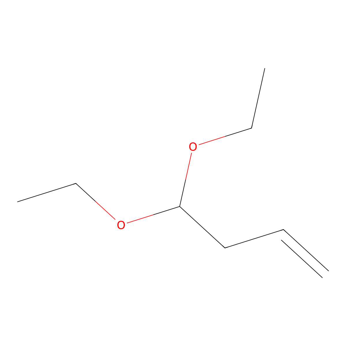 4,4-Diethoxybut-1-ene molecular structure, CAS 10602-36-5