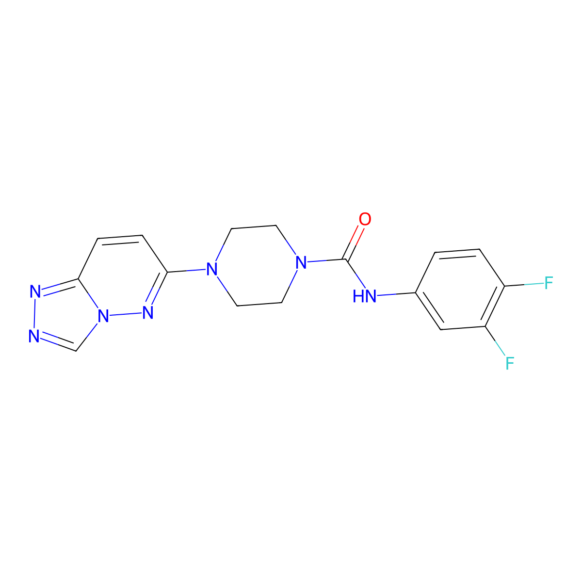 N-(3,4-difluorophenyl)-4-{[1,2,4]triazolo[4,3-b]pyridazin-6-yl}piperazine-1-carboxamide molecular structure, CAS 1060205-12-0