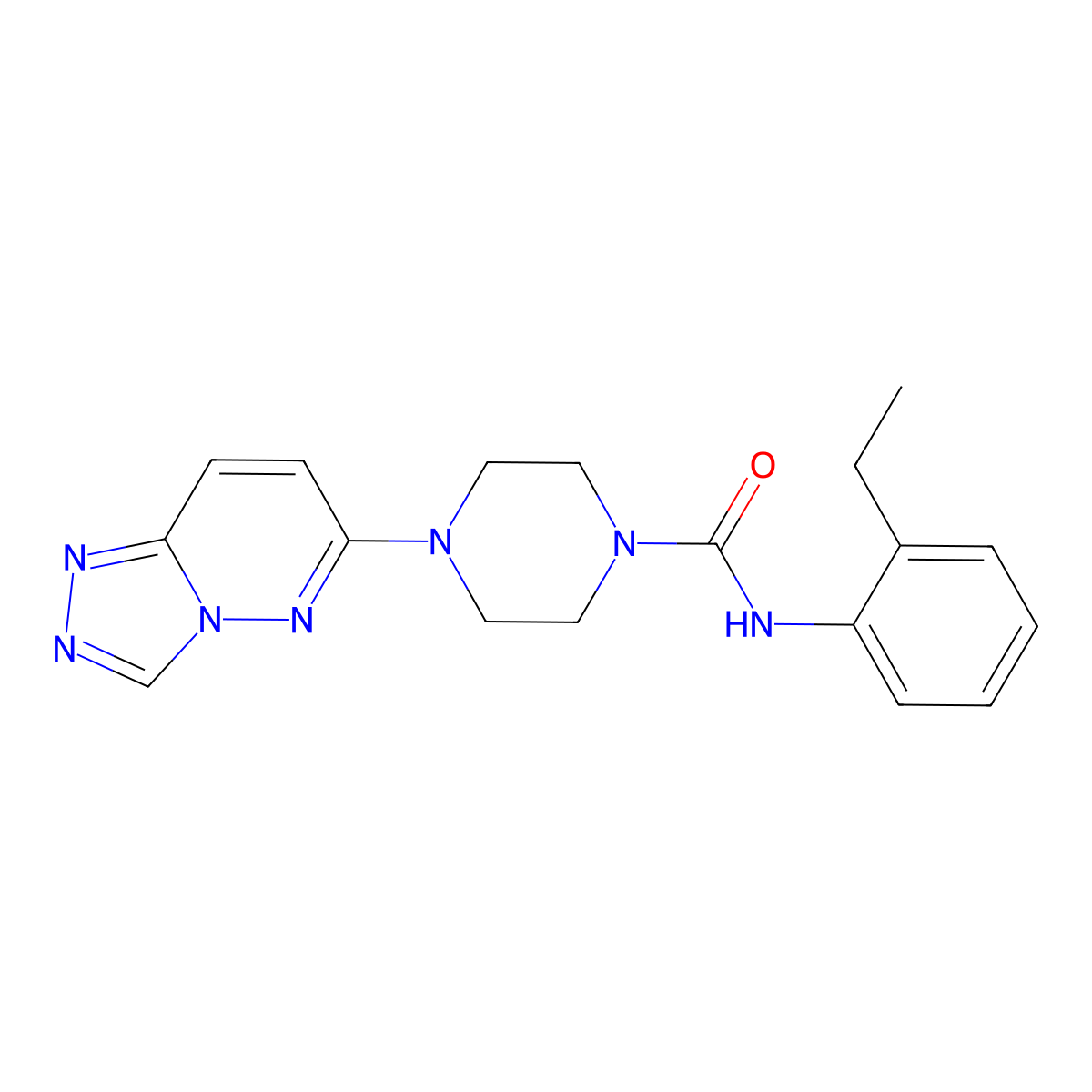 N-(2-ethylphenyl)-4-{[1,2,4]triazolo[4,3-b]pyridazin-6-yl}piperazine-1-carboxamide molecular structure, CAS 1060205-35-7