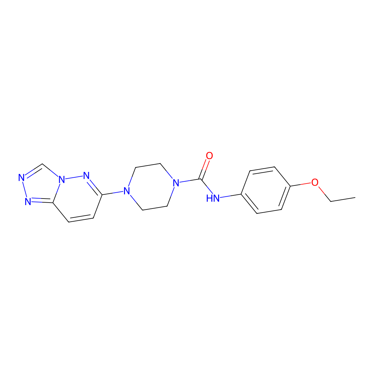 N-(4-ethoxyphenyl)-4-{[1,2,4]triazolo[4,3-b]pyridazin-6-yl}piperazine-1-carboxamide molecular structure, CAS 1060205-43-7
