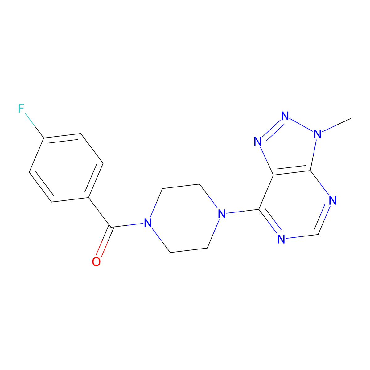 1-(4-fluorobenzoyl)-4-{3-methyl-3H-[1,2,3]triazolo[4,5-d]pyrimidin-7-yl}piperazine molecular structure, CAS 1060207-11-5