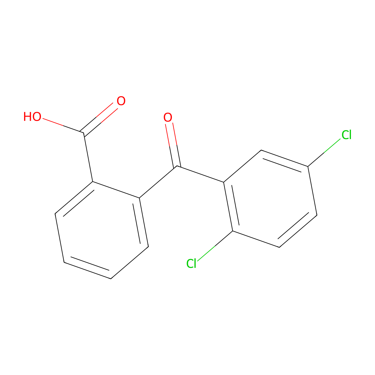 2-(2,5-Dichlorobenzoyl)benzoic acid molecular structure, CAS 106022-00-8