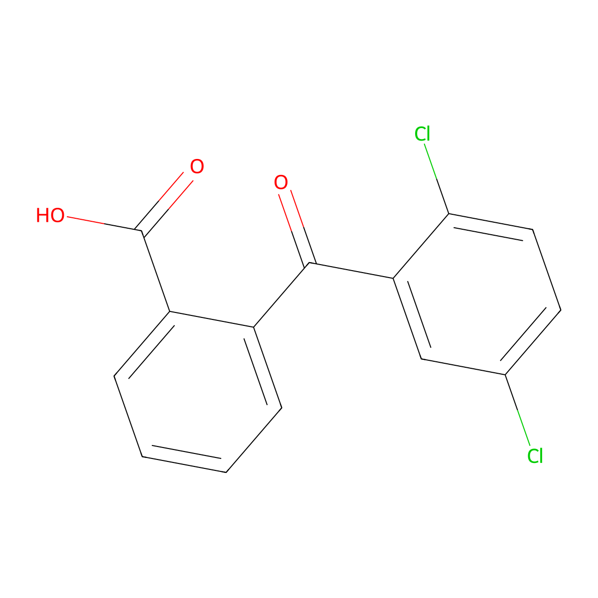 2-(2,5-Dichlorobenzoyl)benzoic acid molecular structure, CAS 106022-00-8
