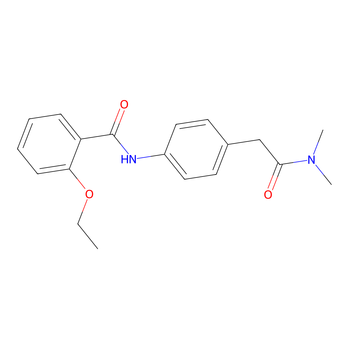 N-{4-[2-(dimethylamino)-2-oxoethyl]phenyl}-2-ethoxybenzamide molecular structure, CAS 1060227-28-2