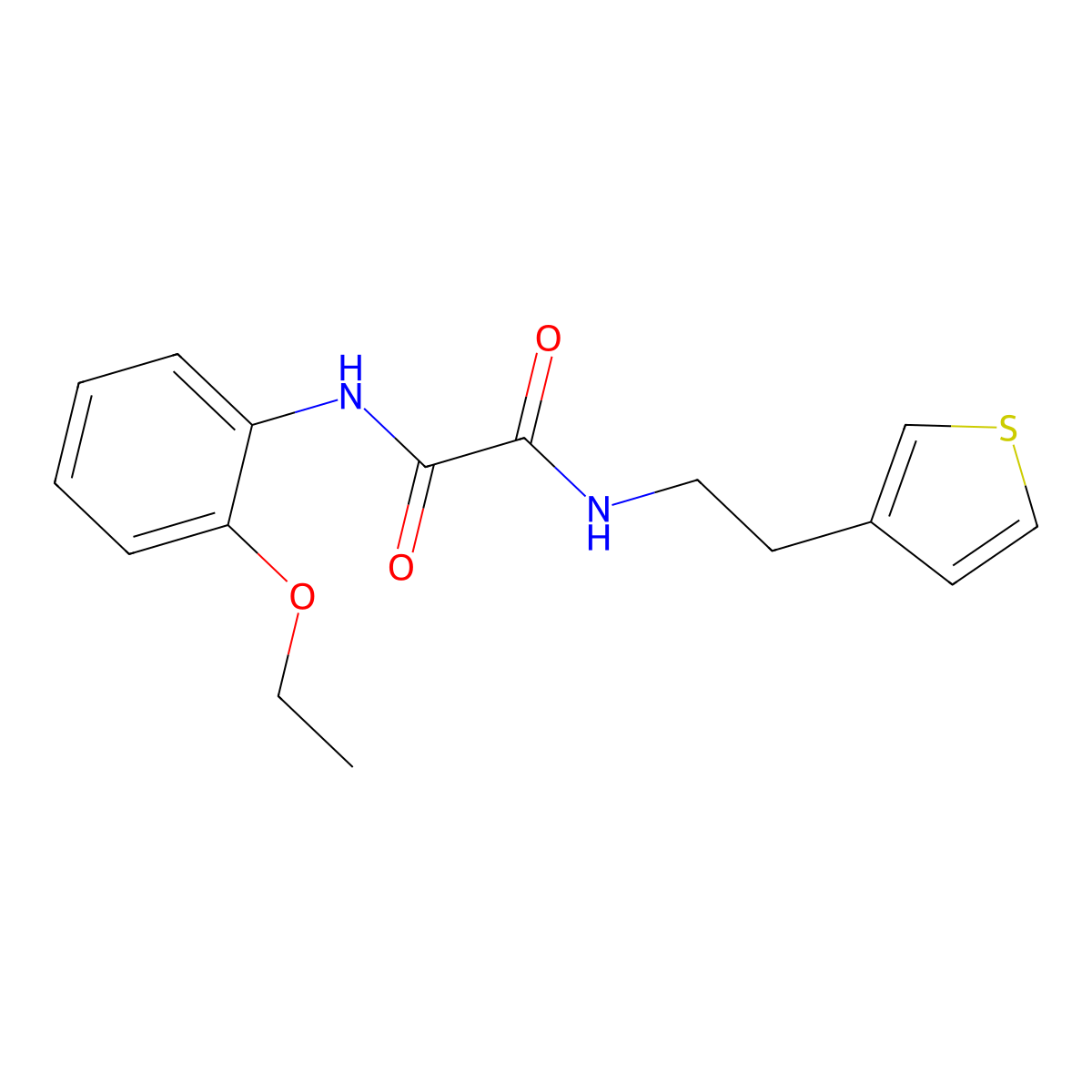 N1-(2-ethoxyphenyl)-N2-(2-(thiophen-3-yl)ethyl)oxalamide molecular structure, CAS 1060227-98-6