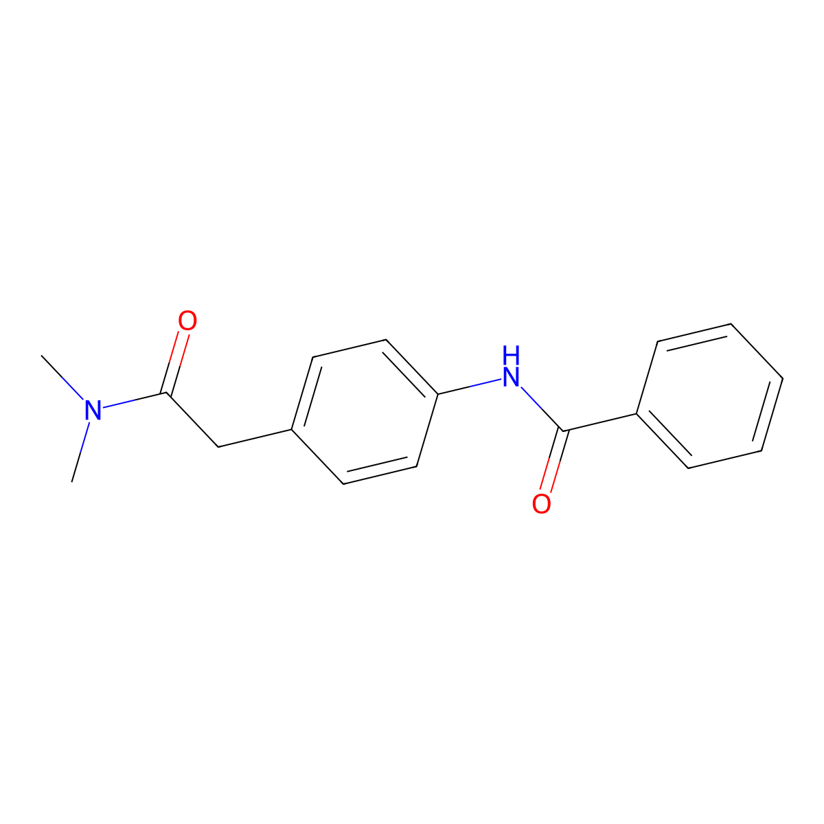 N-{4-[2-(dimethylamino)-2-oxoethyl]phenyl}benzamide molecular structure, CAS 1060228-62-7
