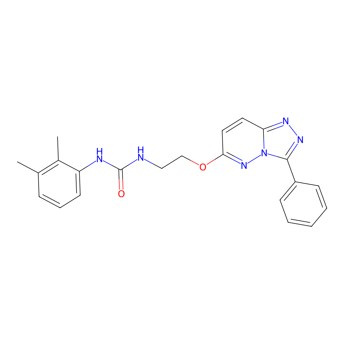 1-(2,3-Dimethylphenyl)-3-[2-({3-phenyl-[1,2,4]triazolo[4,3-b]pyridazin-6-yl}oxy)ethyl]urea molecular structure, CAS 1060234-54-9