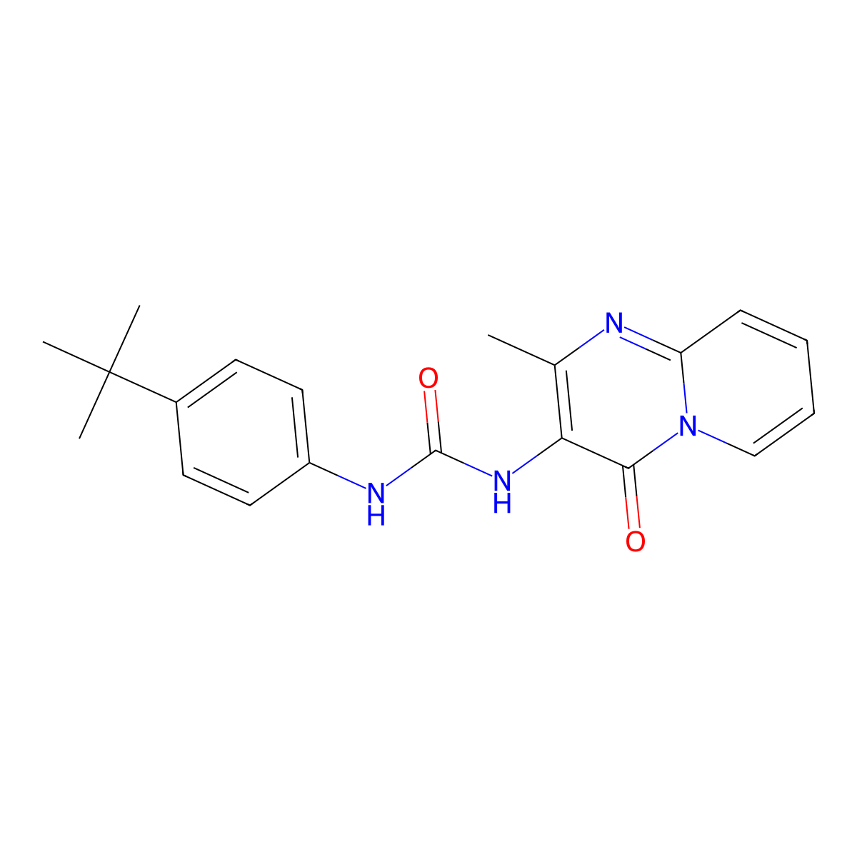 1-(4-(tert-butyl)phenyl)-3-(2-methyl-4-oxo-4H-pyrido[1,2-a]pyrimidin-3-yl)urea molecular structure, CAS 1060246-02-7