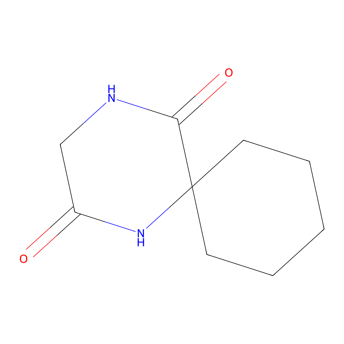 1,4-Diazaspiro[5.5]undecane-2,5-dione molecular structure, CAS 106025-29-0