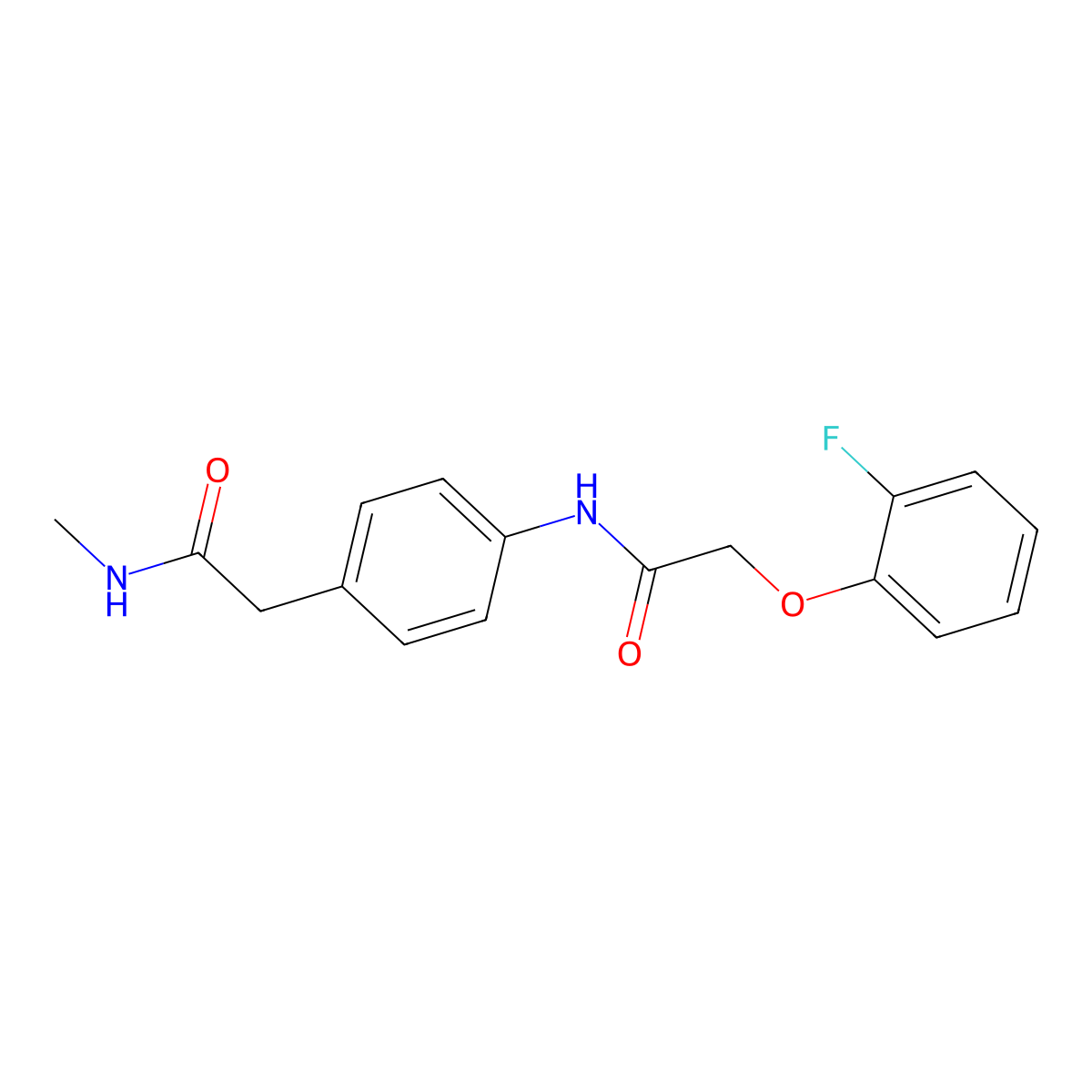 2-(2-fluorophenoxy)-N-{4-[(methylcarbamoyl)methyl]phenyl}acetamide molecular structure, CAS 1060252-34-7