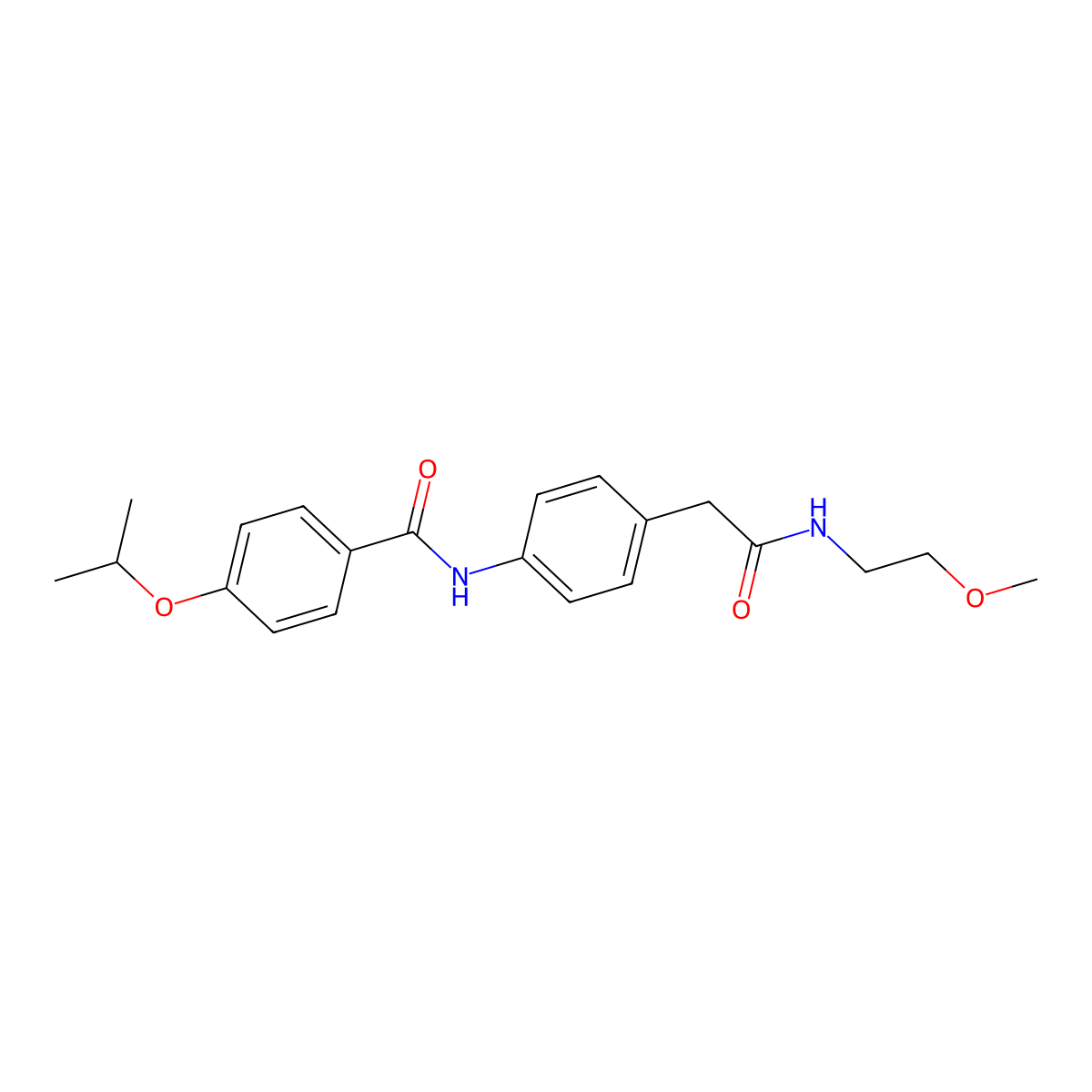 N-(4-{[(2-methoxyethyl)carbamoyl]methyl}phenyl)-4-(propan-2-yloxy)benzamide molecular structure, CAS 1060252-58-5