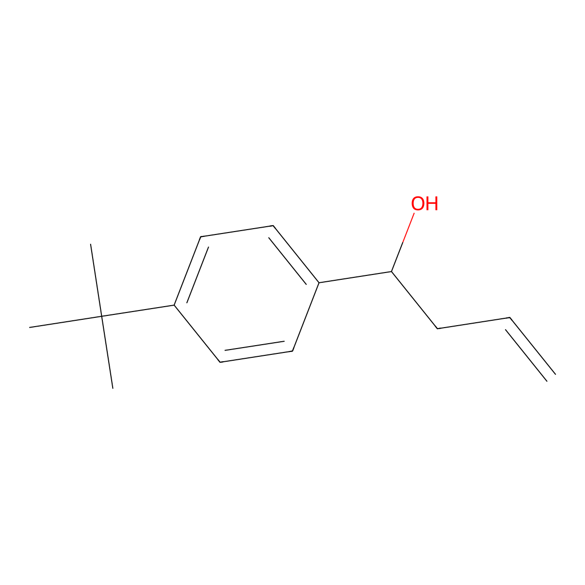 4-(4-tert-Butylphenyl)-1-buten-4-ol molecular structure, CAS 106027-36-5