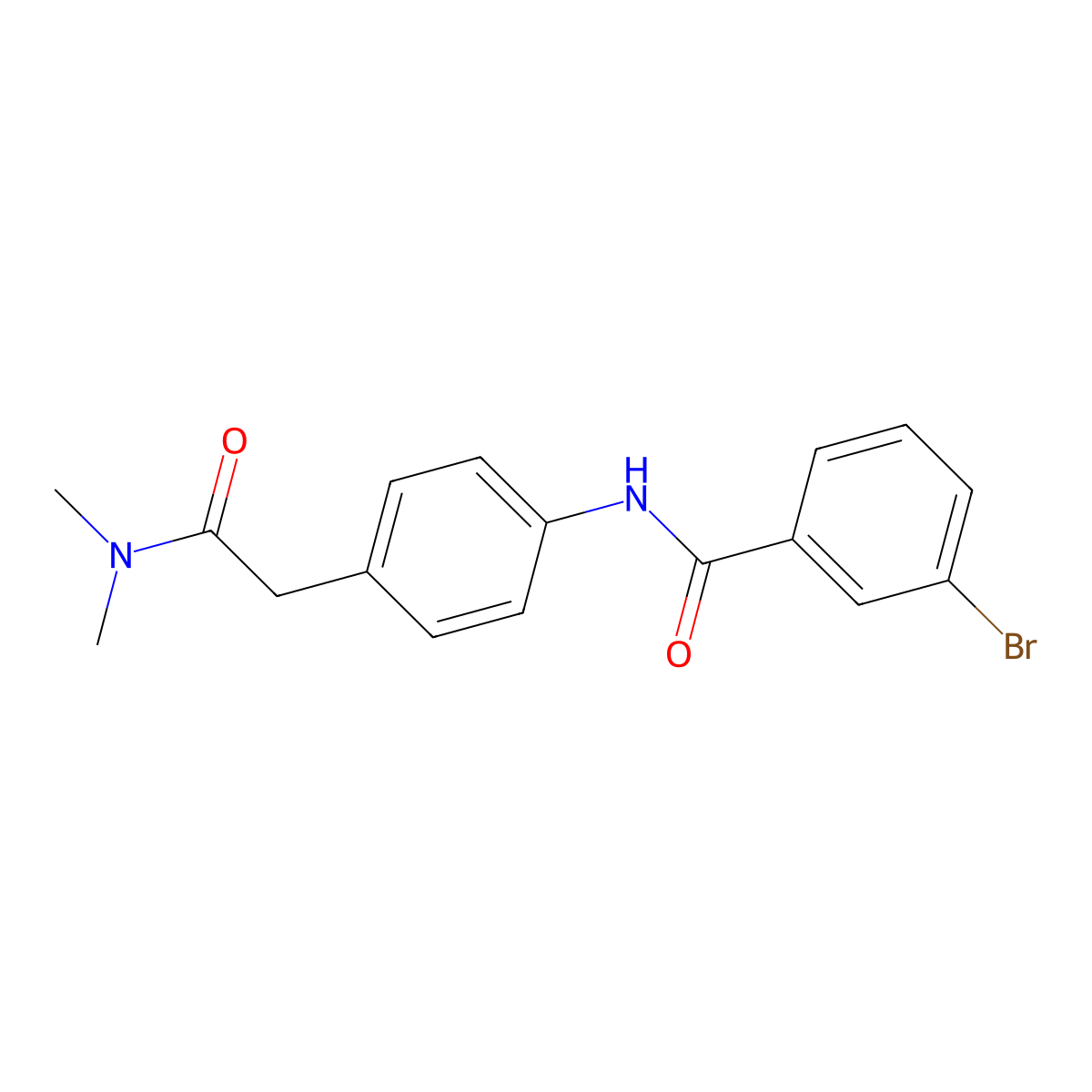 3-Bromo-N-{4-[(dimethylcarbamoyl)methyl]phenyl}benzamide molecular structure, CAS 1060281-79-9