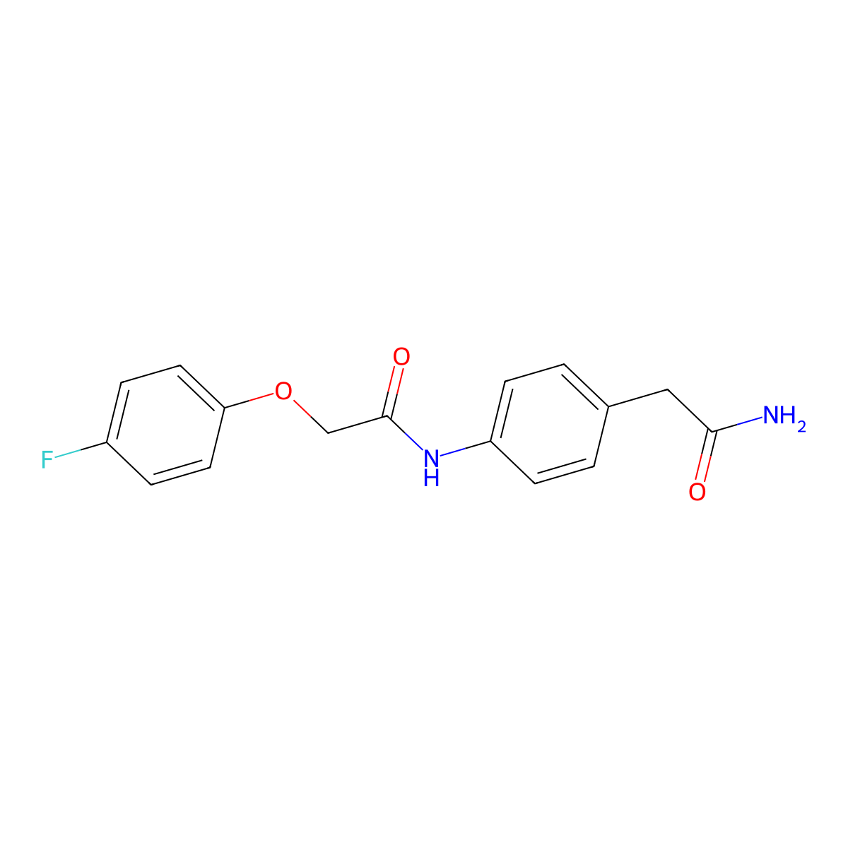 N-[4-(carbamoylmethyl)phenyl]-2-(4-fluorophenoxy)acetamide molecular structure, CAS 1060283-88-6