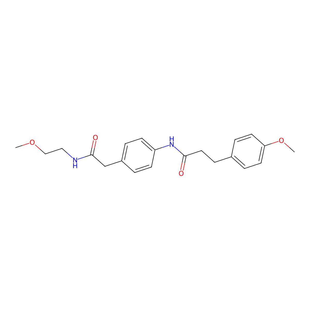 N-(4-{[(2-methoxyethyl)carbamoyl]methyl}phenyl)-3-(4-methoxyphenyl)propanamide molecular structure, CAS 1060286-77-2