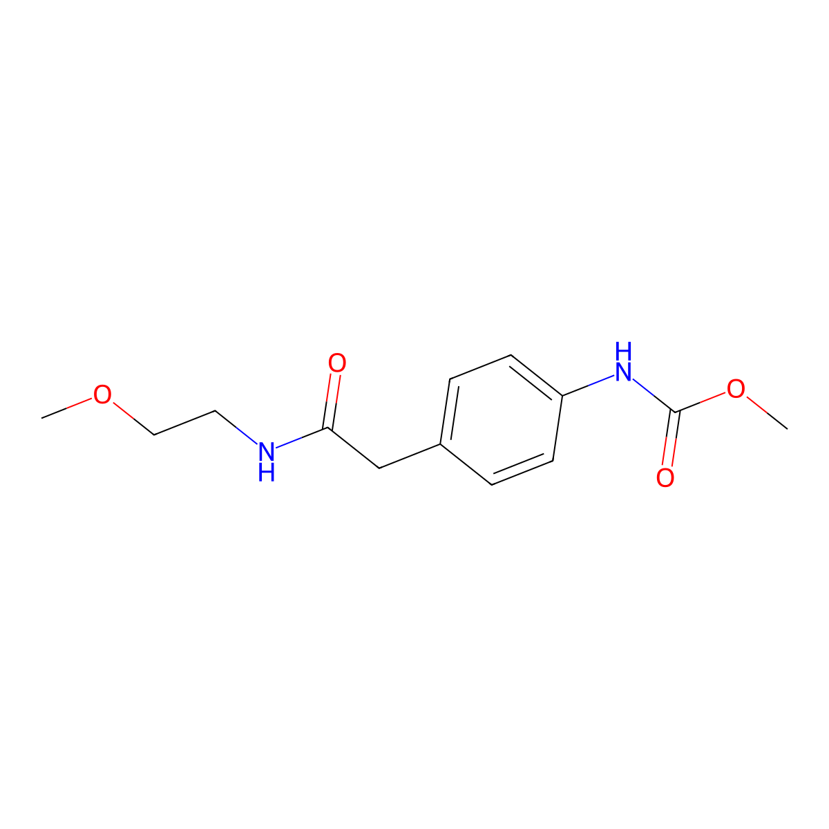 methyl N-(4-{[(2-methoxyethyl)carbamoyl]methyl}phenyl)carbamate molecular structure, CAS 1060287-68-4