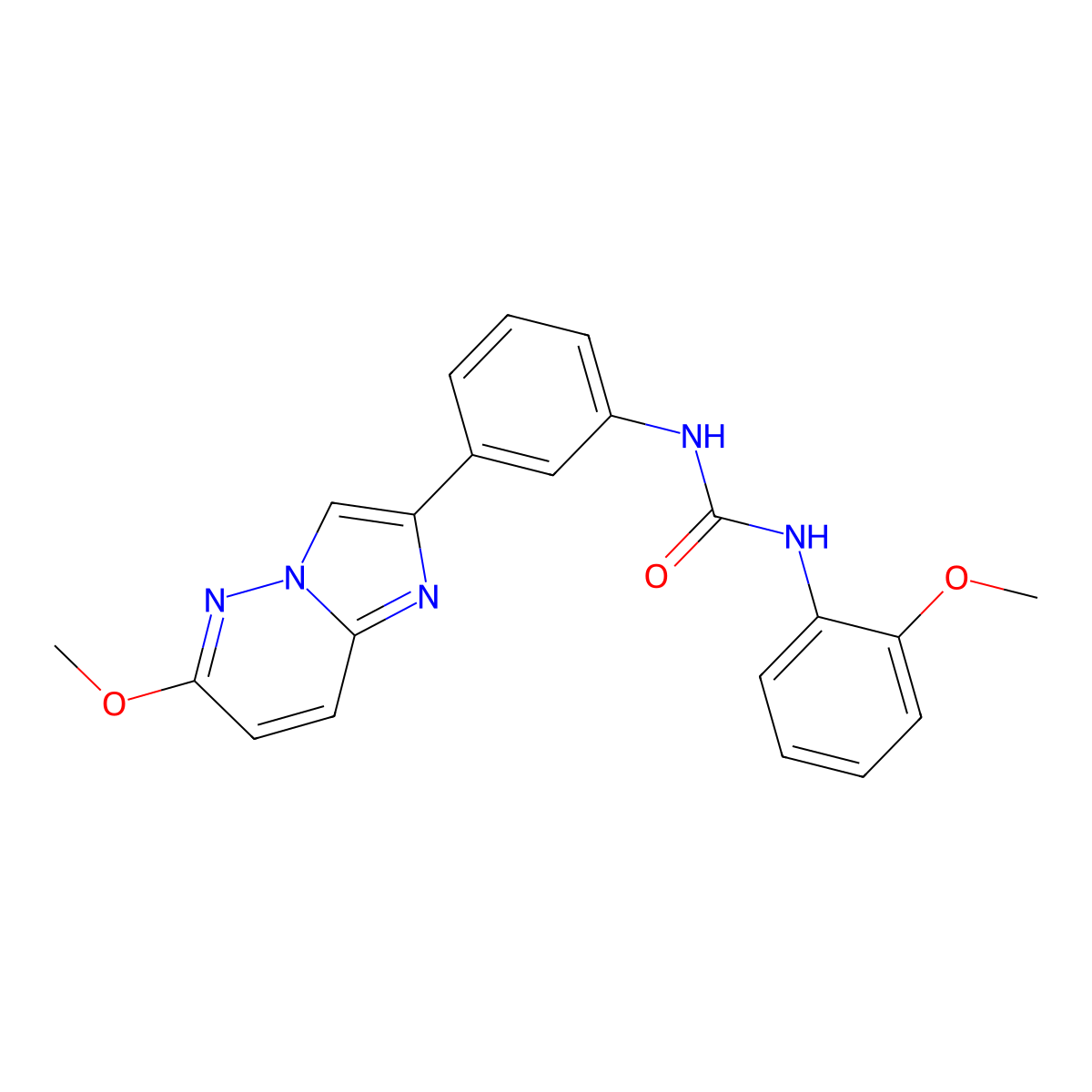 1-(3-(6-Methoxyimidazo[1,2-b]pyridazin-2-yl)phenyl)-3-(2-methoxyphenyl)urea molecular structure, CAS 1060293-64-2