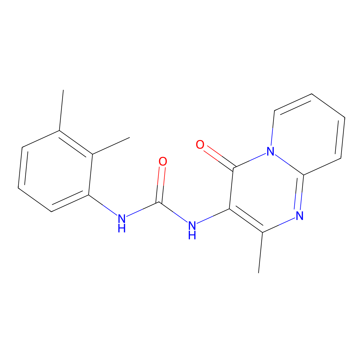 1-(2,3-dimethylphenyl)-3-{2-methyl-4-oxo-4H-pyrido[1,2-a]pyrimidin-3-yl}urea molecular structure, CAS 1060294-23-6