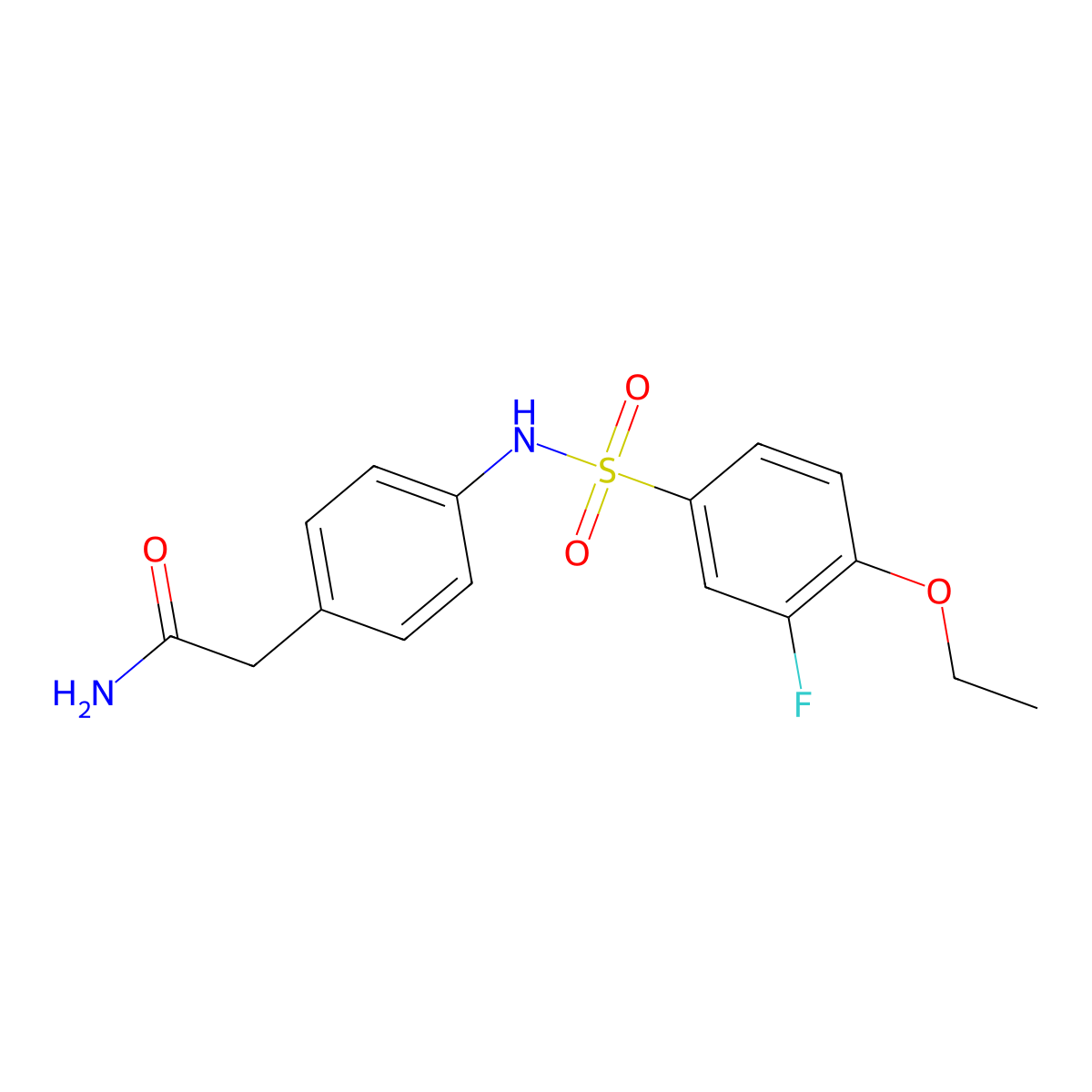 2-[4-(4-Ethoxy-3-fluorobenzenesulfonamido)phenyl]acetamide molecular structure, CAS 1060306-52-6