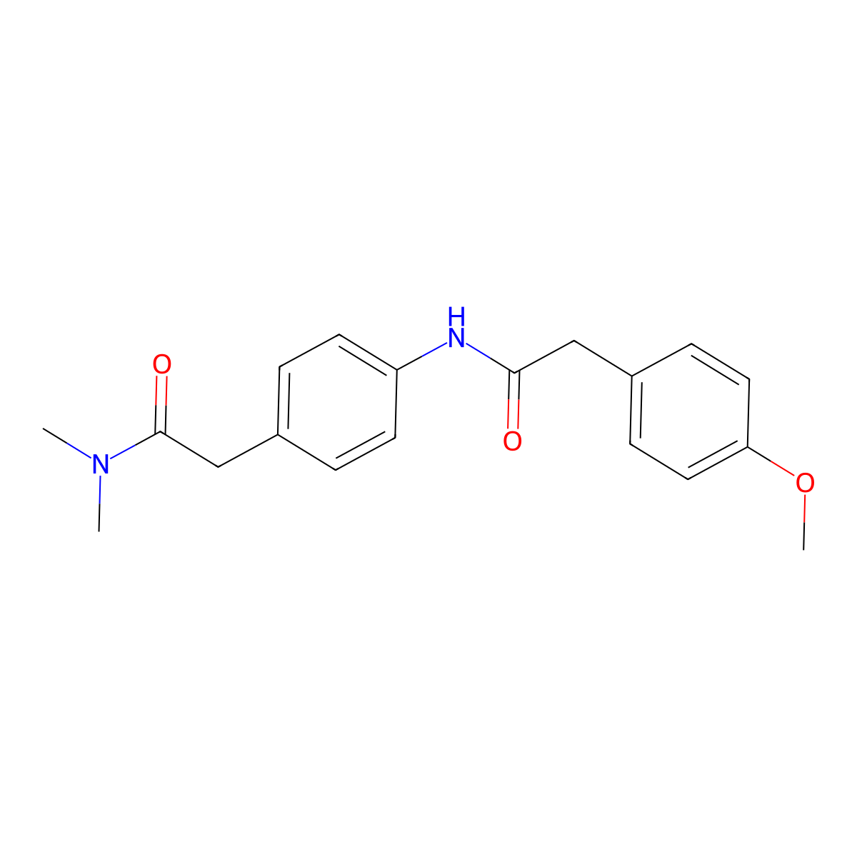 2-{4-[2-(4-Methoxyphenyl)acetamido]phenyl}-N,N-dimethylacetamide molecular structure, CAS 1060308-85-1