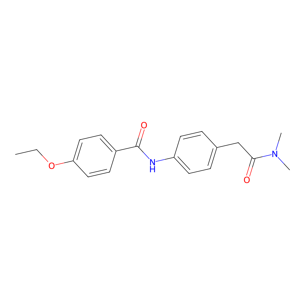 N-{4-[2-(dimethylamino)-2-oxoethyl]phenyl}-4-ethoxybenzamide molecular structure, CAS 1060309-98-9