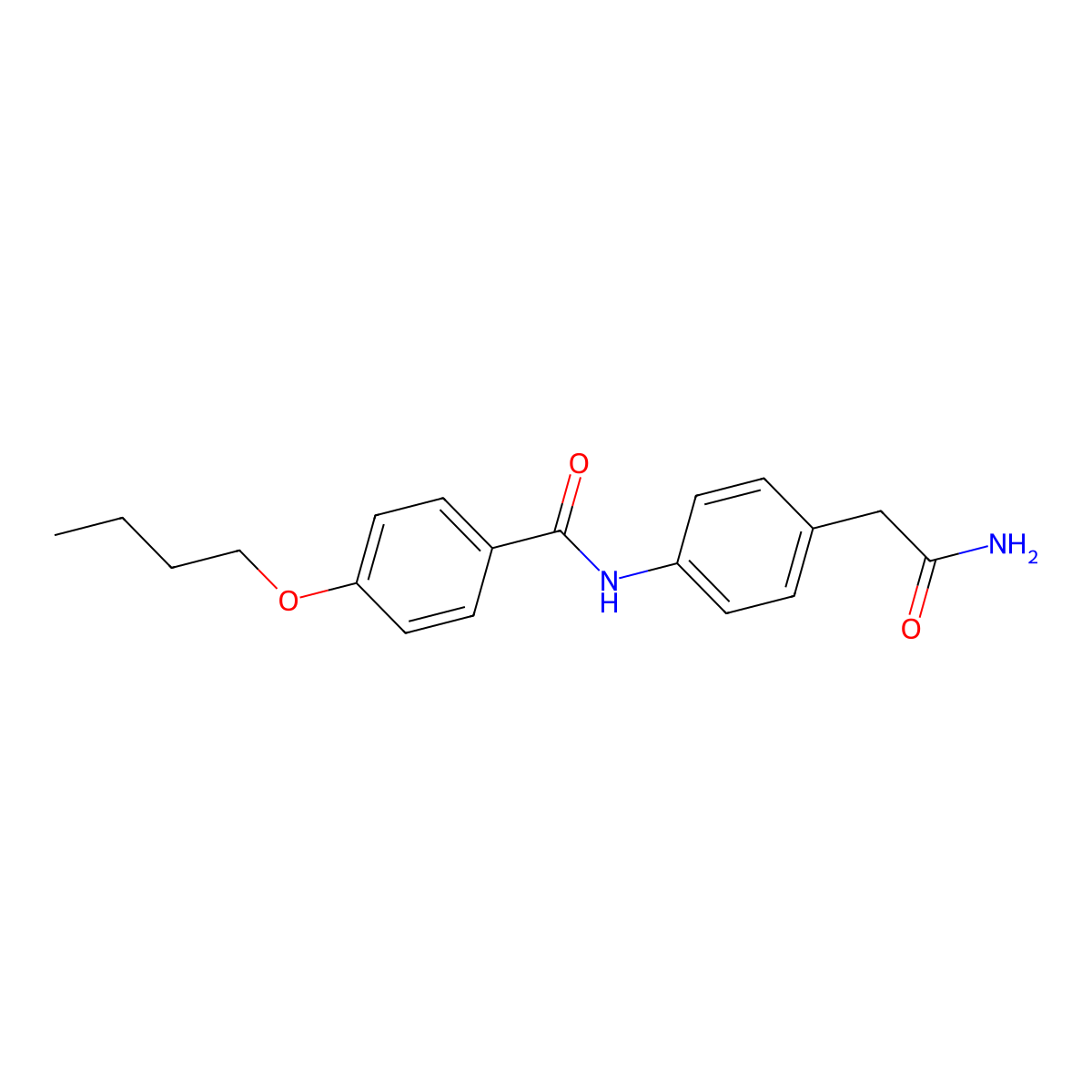 4-butoxy-N-[4-(carbamoylmethyl)phenyl]benzamide molecular structure, CAS 1060310-86-2