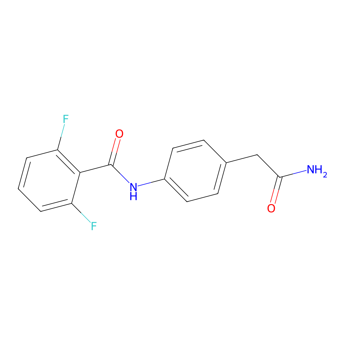 N-[4-(carbamoylmethyl)phenyl]-2,6-difluorobenzamide molecular structure, CAS 1060310-92-0