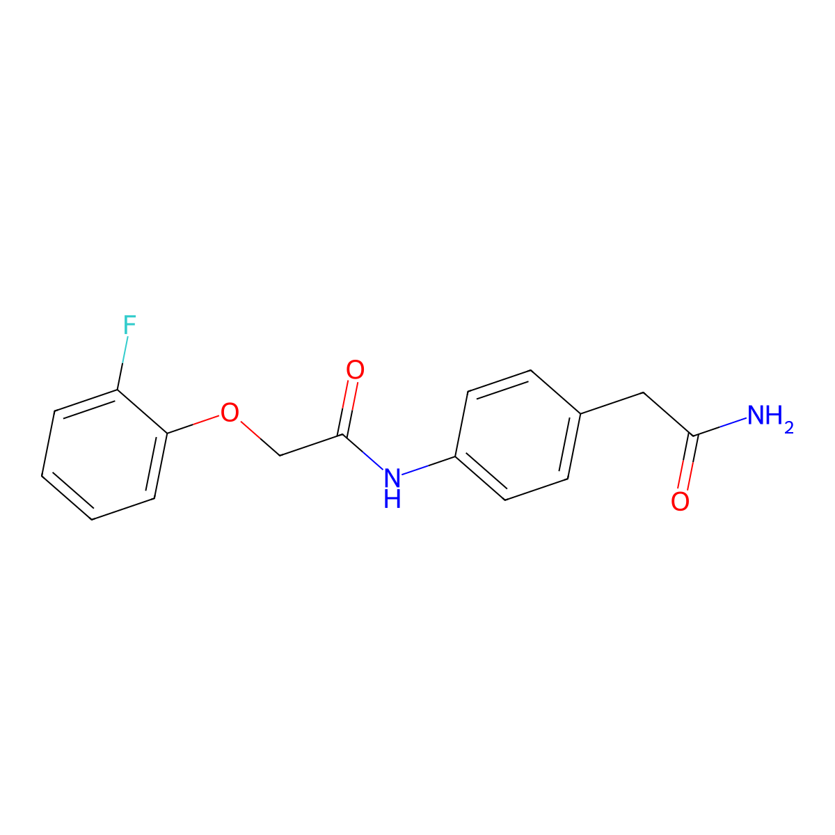 N-[4-(carbamoylmethyl)phenyl]-2-(2-fluorophenoxy)acetamide molecular structure, CAS 1060312-29-9