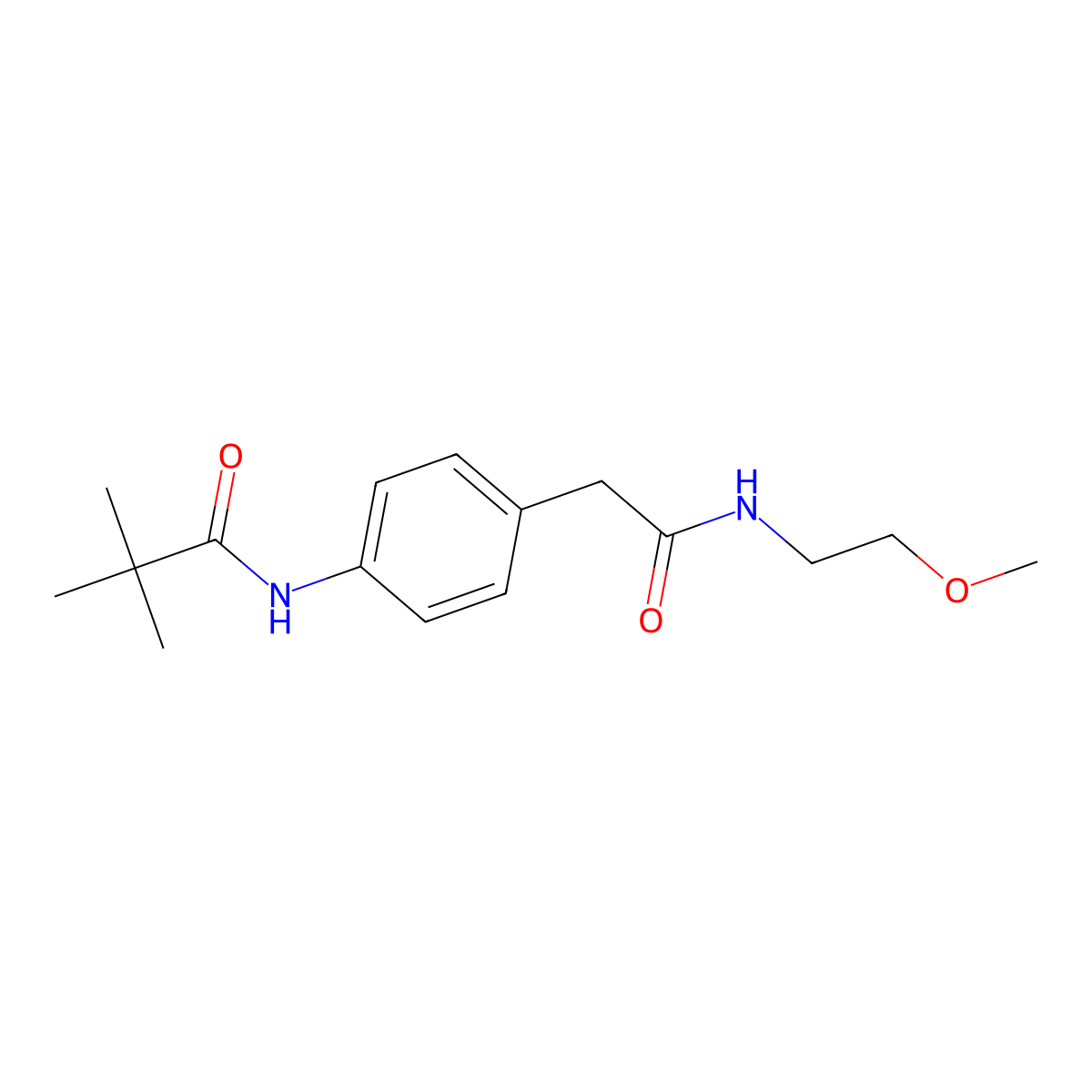N-(4-{[(2-methoxyethyl)carbamoyl]methyl}phenyl)-2,2-dimethylpropanamide molecular structure, CAS 1060316-21-3