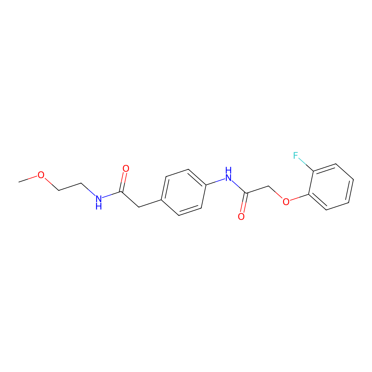 2-(2-fluorophenoxy)-N-(4-{[(2-methoxyethyl)carbamoyl]methyl}phenyl)acetamide molecular structure, CAS 1060317-12-5