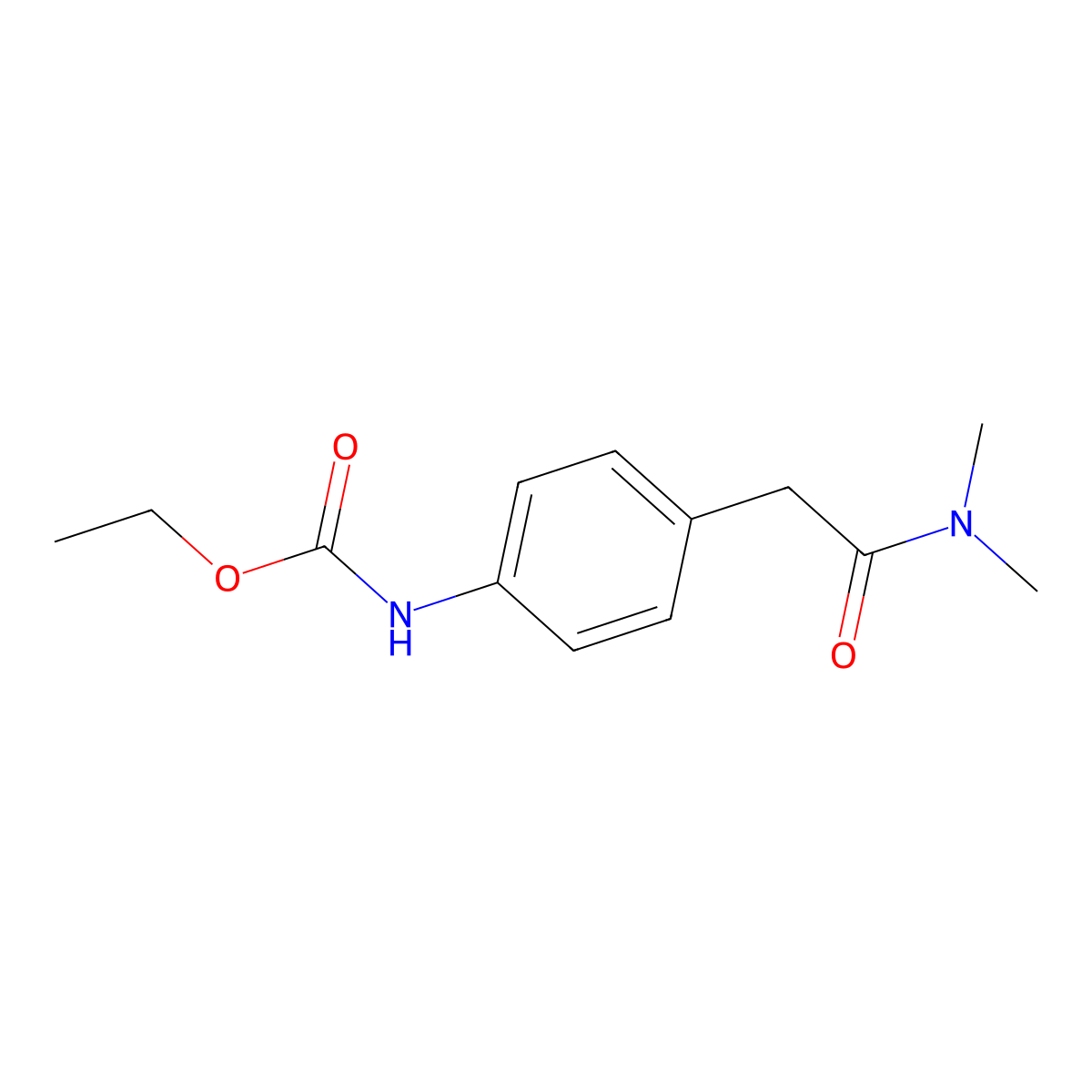 ethyl N-{4-[(dimethylcarbamoyl)methyl]phenyl}carbamate molecular structure, CAS 1060352-19-3
