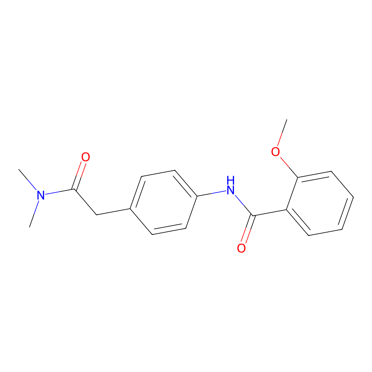 N-{4-[2-(dimethylamino)-2-oxoethyl]phenyl}-2-methoxybenzamide molecular structure, CAS 1060352-25-1