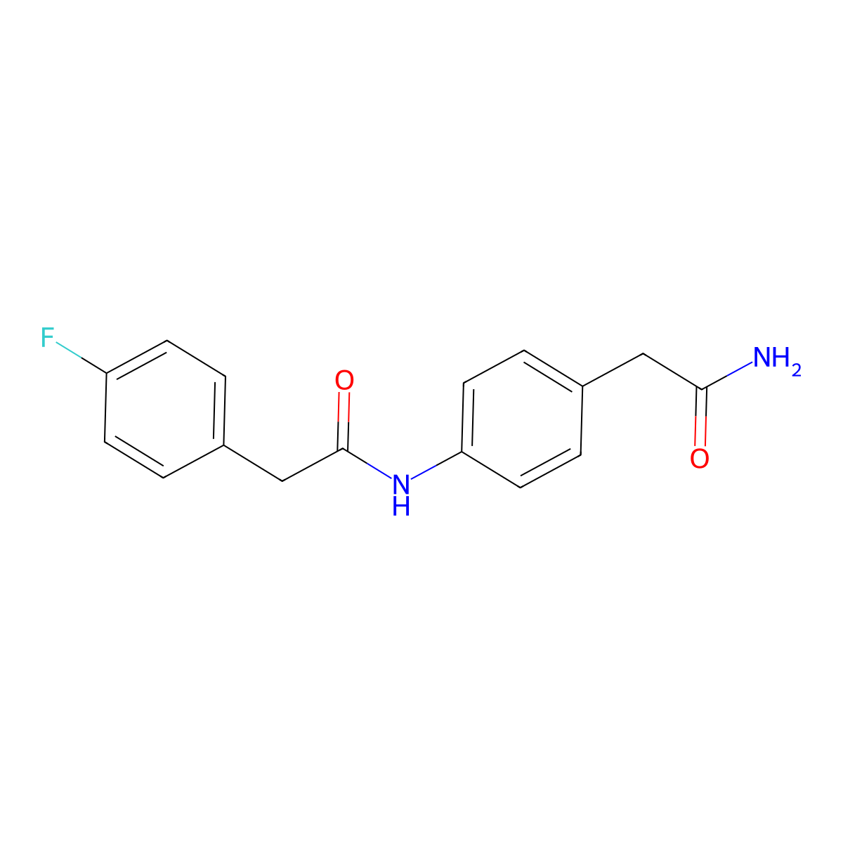 N-[4-(carbamoylmethyl)phenyl]-2-(4-fluorophenyl)acetamide molecular structure, CAS 1060353-81-2