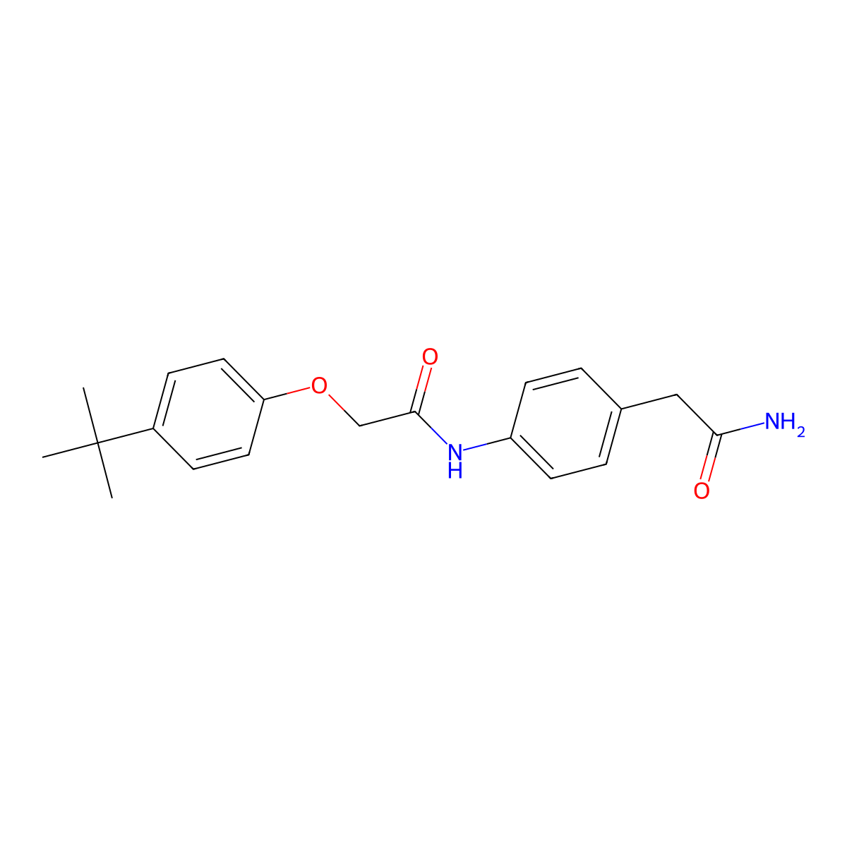 2-(4-tert-butylphenoxy)-N-[4-(carbamoylmethyl)phenyl]acetamide molecular structure, CAS 1060354-54-2