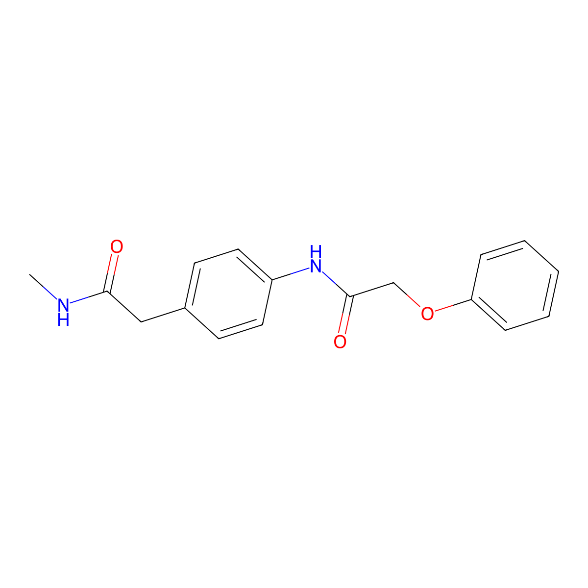N-{4-[2-(methylamino)-2-oxoethyl]phenyl}-2-phenoxyacetamide molecular structure, CAS 1060356-82-2