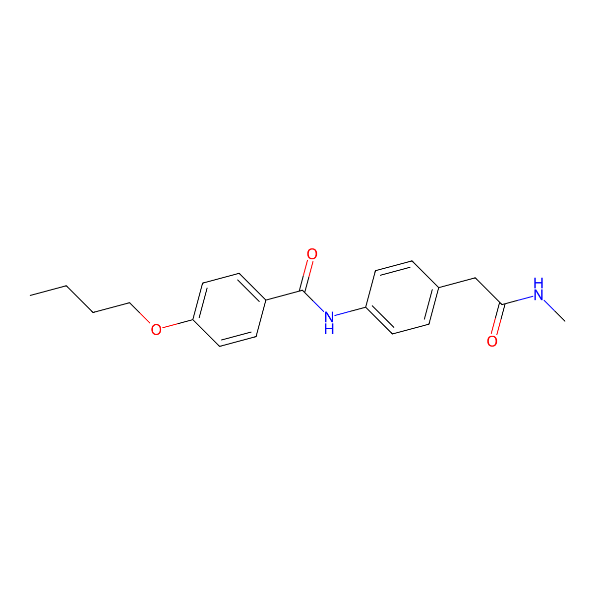 4-Butoxy-N-{4-[(methylcarbamoyl)methyl]phenyl}benzamide molecular structure, CAS 1060356-88-8