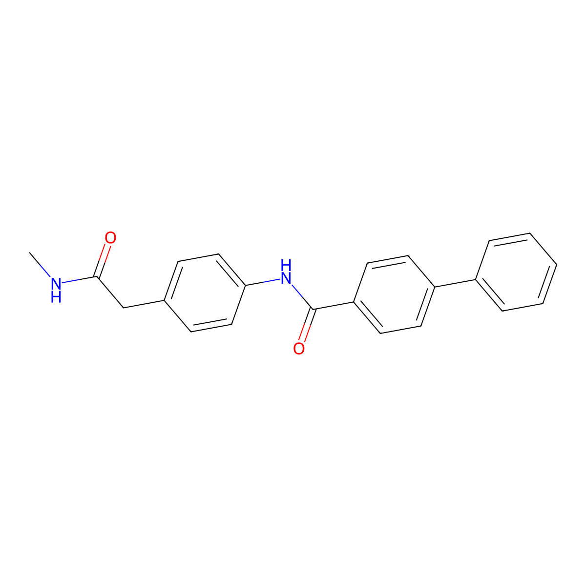 N-{4-[(Methylcarbamoyl)methyl]phenyl}-[1,1'-biphenyl]-4-carboxamide molecular structure, CAS 1060359-10-5