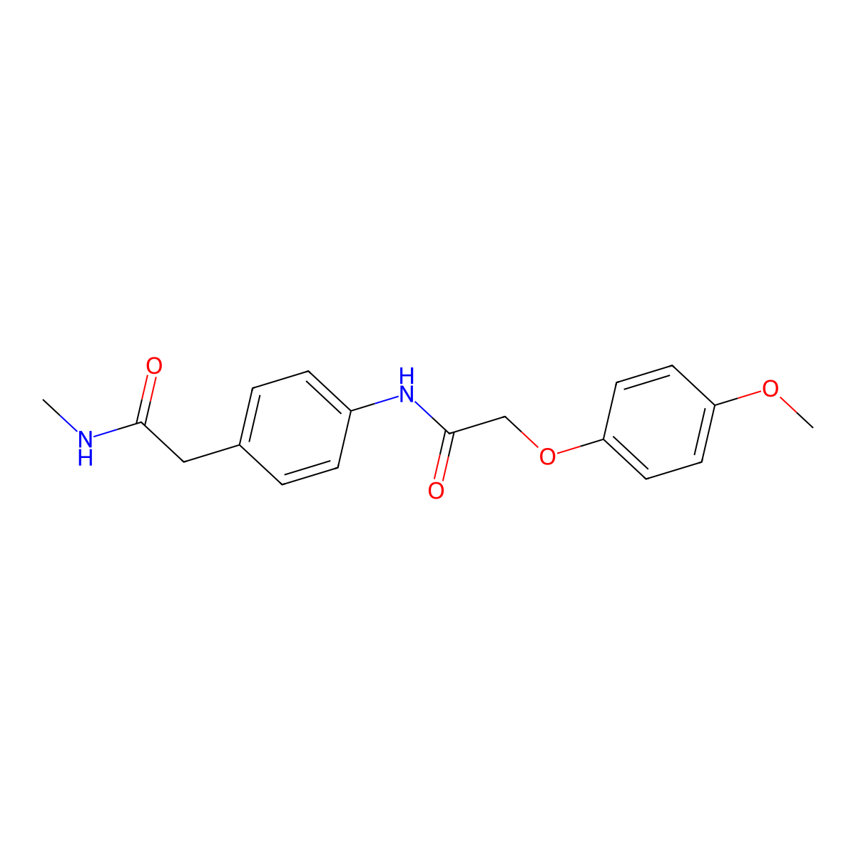 2-(4-Methoxyphenoxy)-N-{4-[(methylcarbamoyl)methyl]phenyl}acetamide molecular structure, CAS 1060360-00-0