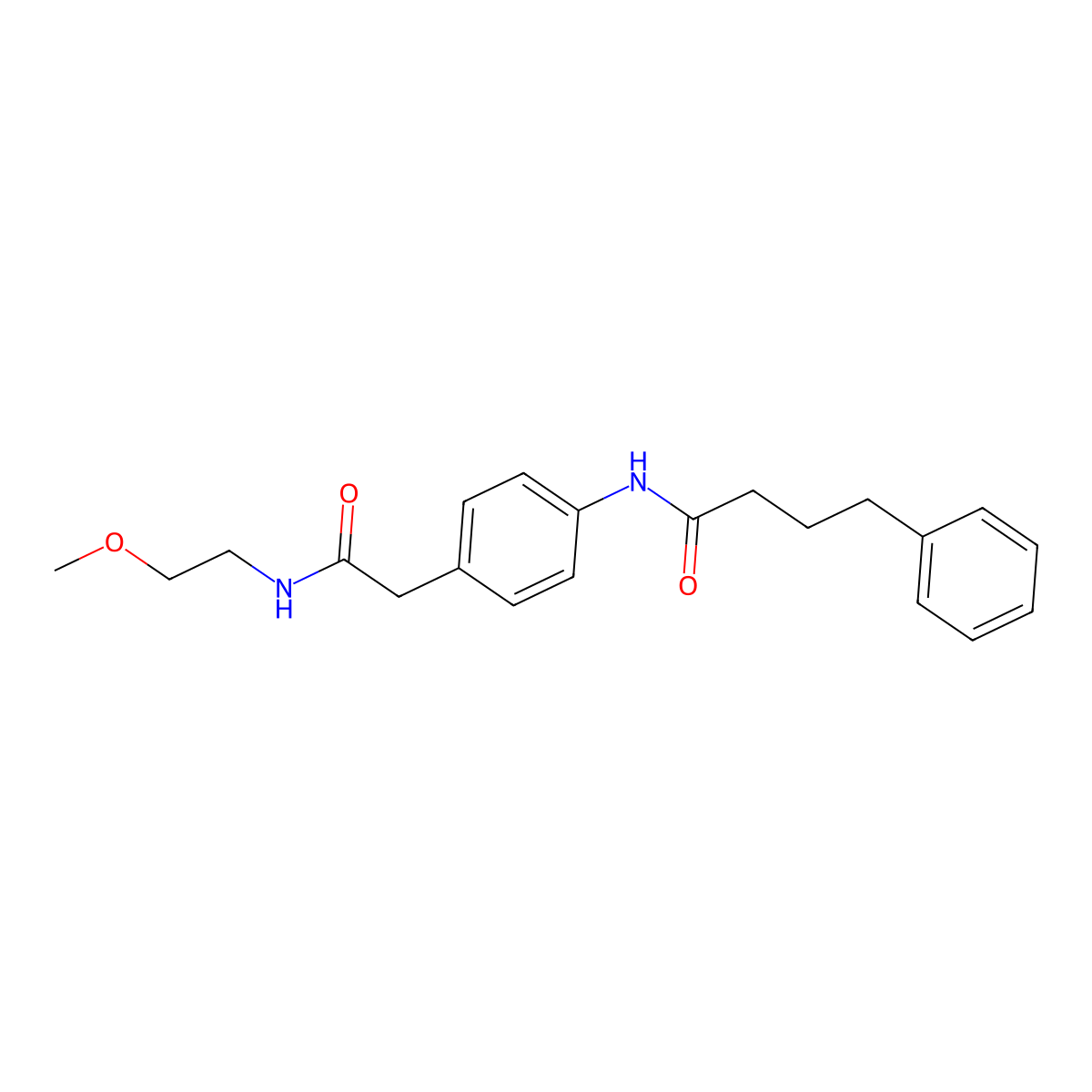 N-(4-{[(2-methoxyethyl)carbamoyl]methyl}phenyl)-4-phenylbutanamide molecular structure, CAS 1060360-90-8