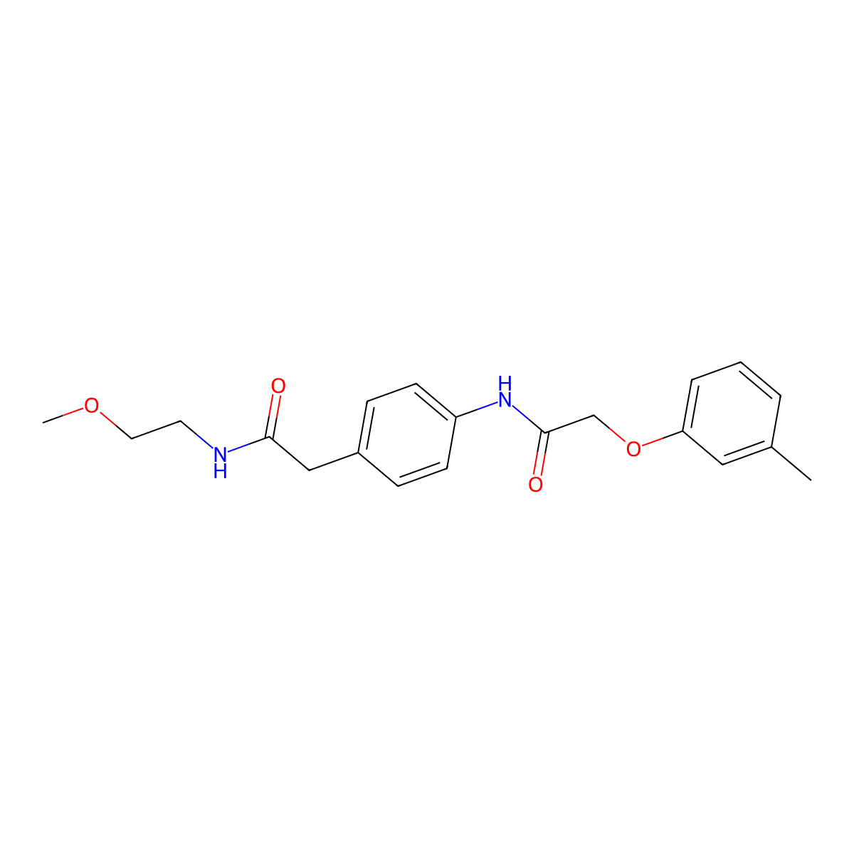 N-(4-{[(2-methoxyethyl)carbamoyl]methyl}phenyl)-2-(3-methylphenoxy)acetamide molecular structure, CAS 1060364-16-0