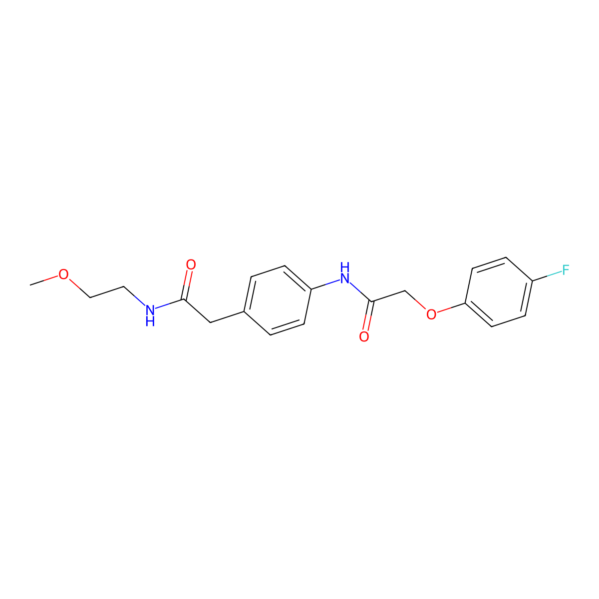 2-(4-fluorophenoxy)-N-(4-{[(2-methoxyethyl)carbamoyl]methyl}phenyl)acetamide molecular structure, CAS 1060364-31-9